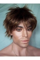 Cool Lace Front Straight Short Synthetic Men Wigs