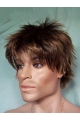 Cool Lace Front Straight Short Synthetic Men Wigs