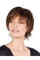 Lace Front Graceful With Bangs Straight Short Human Hair Women Wigs