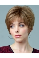 Easeful Auburn Boycuts Straight Short Capless Synthetic Women Wigs