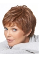 Brown Great Monofilament Straight Short Synthetic Women Wigs