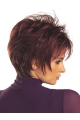 Soft Red Straight Short Capless Synthetic Women Wigs For Cancer