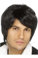 Comfortable Black Straight Short Capless Human Hair Men Wigs