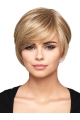 Impressive Blonde Straight Short Capless Synthetic Women Bob Wigs