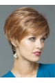  Gentle  Straight Short With Bangs Lace Front Synthetic Women Wigs