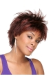 Tempting Red Straight Short Capless Synthetic African American Women Wigs