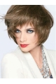 Monofilament Refined Straight Short  With Bangs Human Hair Women Wigs