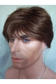 Cosy Brown Straight Short Capless Synthetic Men Wigs