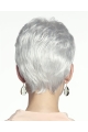 Cosy Straight Short Lace Front Synthetic Grey Women Wigs