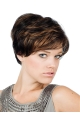 Monofilament Fashionable With Bangs Straight Short Wigs