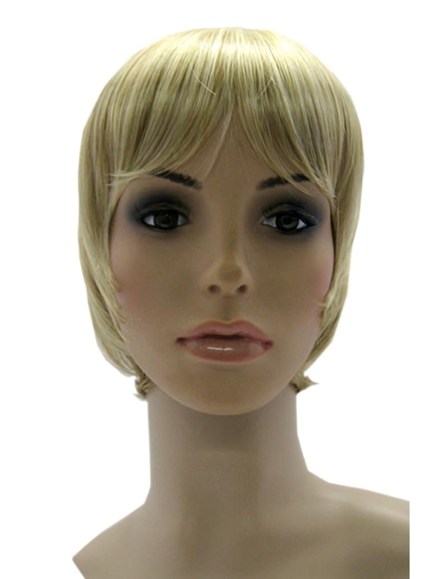 Discount Blonde Straight Short Capless Synthetic Kids Wigs