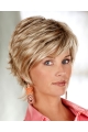 Blonde Wholesome Layered Straight Short Capless Synthetic Women Wigs