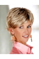 Blonde Wholesome Layered Straight Short Capless Synthetic Women Wigs