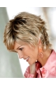 Blonde Wholesome Layered Straight Short Capless Synthetic Women Wigs