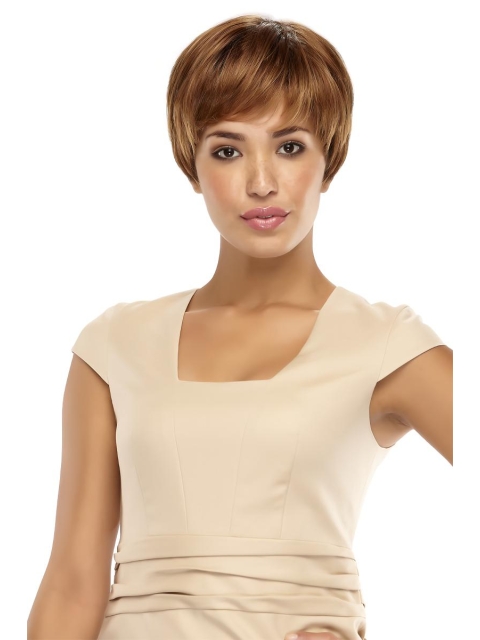   Straight Short Boycuts Stylish Lace Front Synthetic Women Wigs