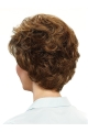 Short Brown Wavy 10" Capless Cheap Classic Synthetic Women Wigs