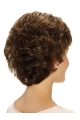 Short Brown Wavy 10" Mono Classic Synthetic Wig For Women