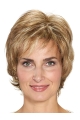 Short Blonde Wavy 10" Lace Front Best Quality Classic Synthetic Women Wigs