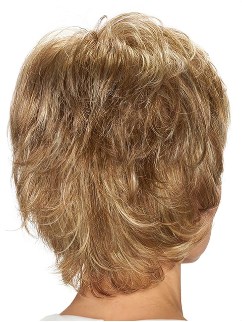 Short Blonde Wavy 10" Lace Front Best Quality Classic Synthetic Women Wigs