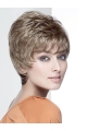 Wavy Short Brown With Bangs Capless Synthetic Women Wig