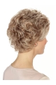 Grey Wavy Short Layered Fabulous Monofilament Synthetic Women Wigs