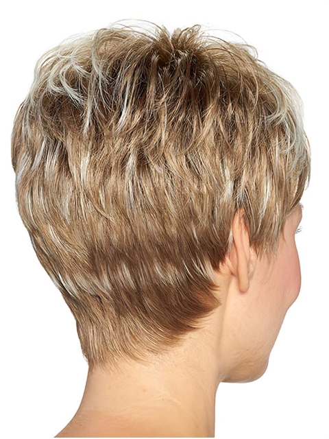 Wavy Boycuts Capless 8" Ombre/2 Tone Synthetic Women Wigs Online