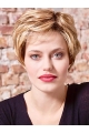 8" Wavy Short Blonde Han-tied Classic Synthetic Women Wig