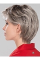 6" Short Fashionable Monofilament Wavy Synthetic Grey Women Wigs