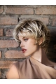 Wavy Blonde 8" Boycuts Monofilament Short Synthetic Women Wig