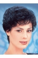 Synthetic Short Wavy Black Capless Synthetic Women Wigs