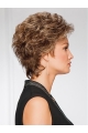 Wavy 4" Brown Synthetic Short Capless Women Wigs