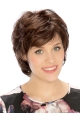 Wavy Short New  Brown Monofilament Synthetic Women Wigs