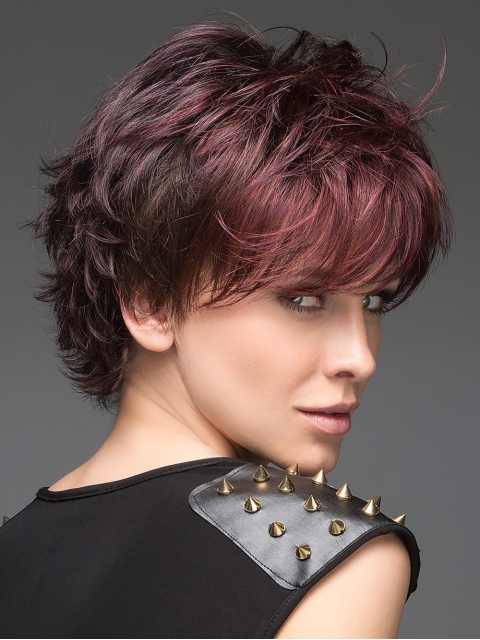 Wavy Auburn Short Best Synthetic Monofilament Women Wigs