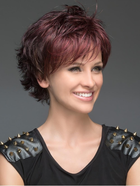 Wavy Auburn Short Best Synthetic Monofilament Women Wigs