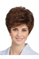  Classic Wavy 8" Short Brown Capless Synthetic Women Wigs