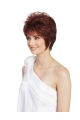 Monofilament Wavy Red 8" Classic Wigs For People With Cancer