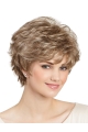 Classic Blonde Wavy Short 8" Capless Synthetic Lady Wig