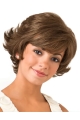 Wavy Short 8" Brown Lace Front Synthetic Bob Wigs For Women