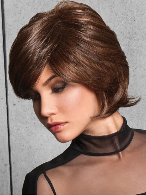 Wavy Brown Short Best Capless Synthetic Women Wigs