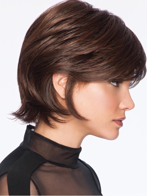 Wavy Brown Short Best Capless Synthetic Women Wigs