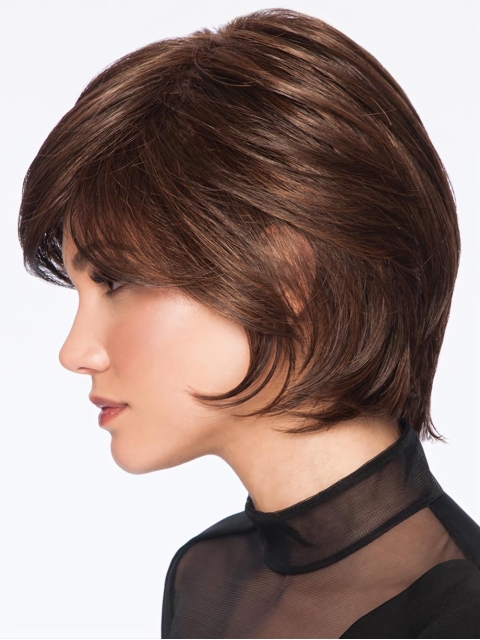 Wavy Brown Short Best Capless Synthetic Women Wigs