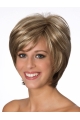 Real Blonde Layered Wavy Short 8" Lace Front Human Hair Women Wigs