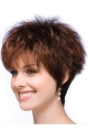 Affordable Auburn Wavy Short Boycuts Capless Synthetic Women Wigs