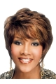 Beautiful Auburn Wavy Short Capless Human Hair African American Women Wigs