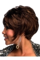 Beautiful Auburn Wavy Short Capless Human Hair African American Women Wigs