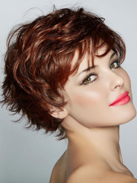  Wavy Short 9.25 Inch Lace Front Stylish Synthetic Women Wigs