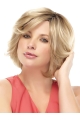 Stylish Blonde Wavy Short Lace Front Remy Human Hair Women Wigs