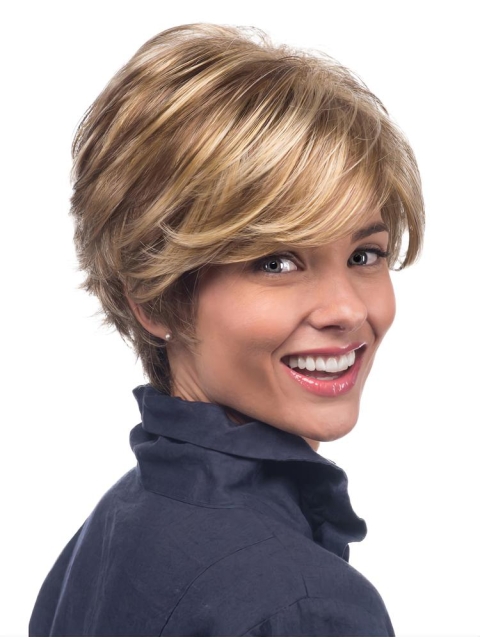 Short Wavy Capless Heat Friendly Synthetic Women Wigs