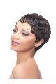 Brown Nice Boycuts Wavy Short Lace Front Synthetic Women Wigs