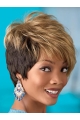 Popular Blonde Wavy Short Capless Synthetic African American Women Wigs